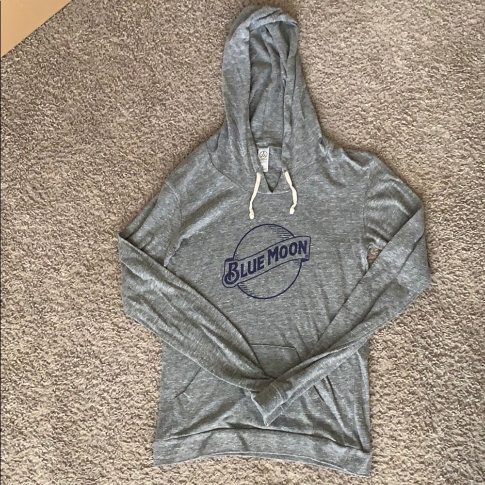 Women’s small Blue Moon hooded long sleeve